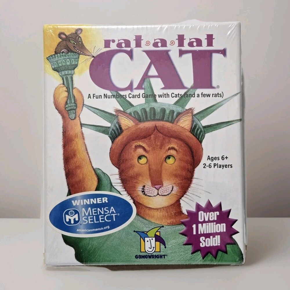 Gamewright Rat-A-Tat-Cat Card Game - New Sealed - Fun for All Ages